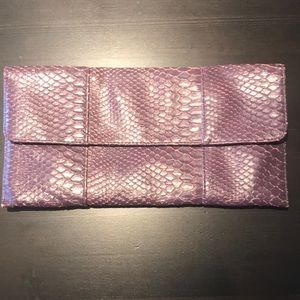 Purple clutch purse